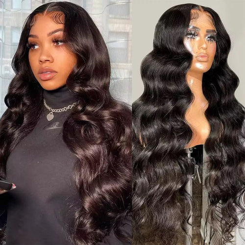 Body Wave 5x5 HD Transparent Lace Closure Wig Glueless 10A Brazilian Virgin Human Hair Lace Wigs - Ossilee Hair
