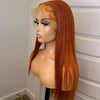 Giner Orange Wigs 13x4 HD Transparent Lace Front Human Hair Wig Glueless Lace Wigs Pre Plucked - Ossilee Hair