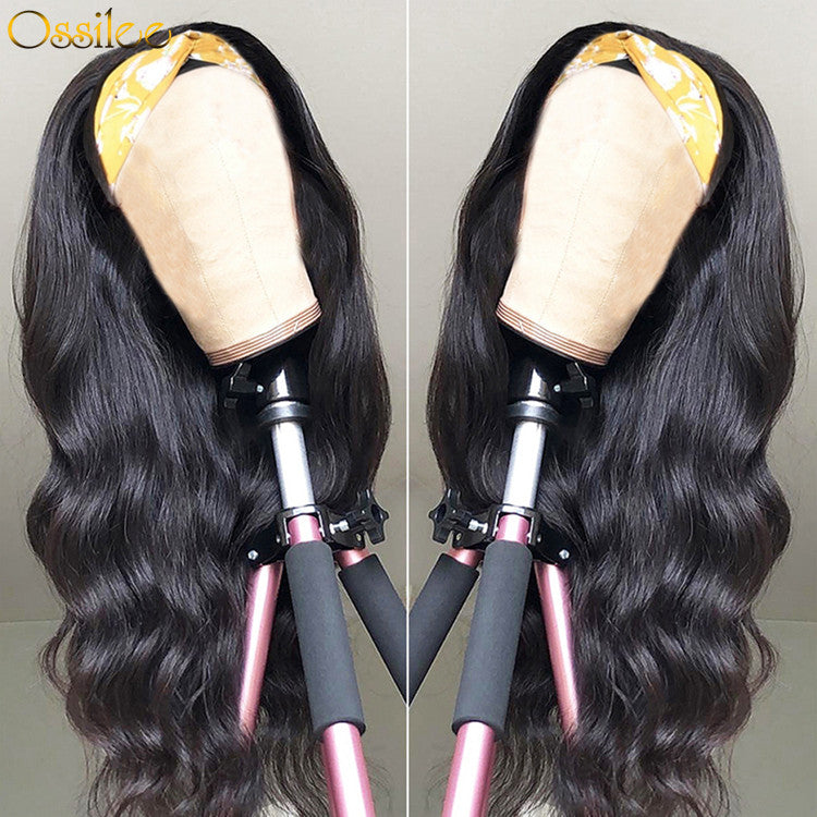 Cheap Wig Body Wave Headband Wigs Human Hair Glueless Wigs 150% -250% Density 11A Grade - Ossilee Hair