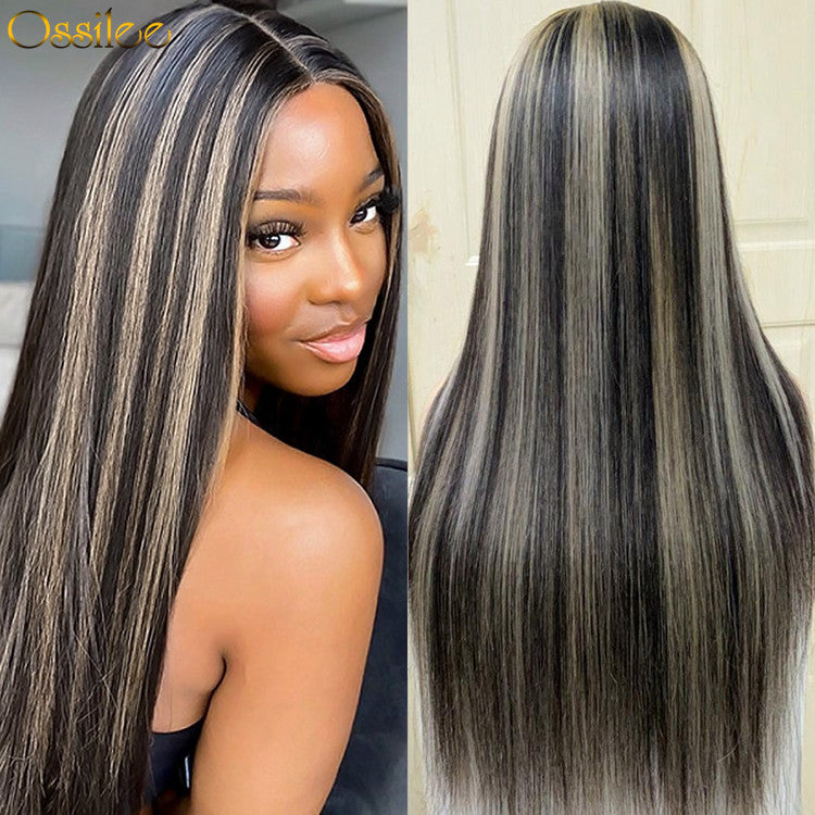 13x4 HD Lace Wigs Highlight 613 Blonde Wig Human Hair Body Wave/Straight Lace Front Wig 10A Grade - Ossilee Hair