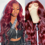 99J Body Wave 13x4 HD Transparent Lace Front Human Hair Wig Glueless Lace Wigs Pre Plucked - Ossilee Hair