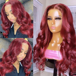 99J Body Wave 13x4 HD Transparent Lace Front Human Hair Wig Glueless Lace Wigs Pre Plucked - Ossilee Hair