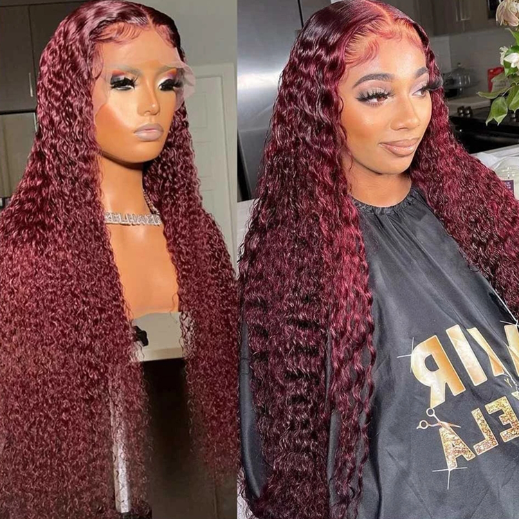 Natural Lag 『GRLOW』 99J Deep Wave 13x4/13x6 HD Transparent Lace Front Human Hair