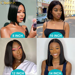 New Arrival 13X4 Lace front Bob Wig 4X4 Closue Bob Wig 180% Density Brazilian Straight Remy Hair Short Bob Wig 10A Grade - Ossilee Hair