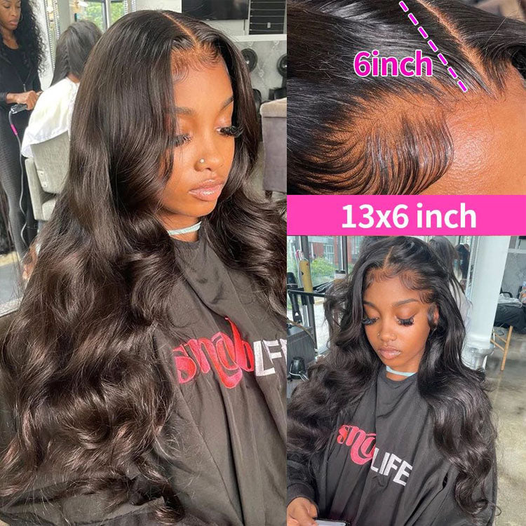 13x6 Lace Front Wigs Body Wave HD Lace Front Wigs Human Hair Pre Plucked Lace Frontal Wigs - Ossilee Hair