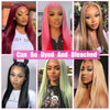 Chocolate Brown 13x6 HD Lace Frontal Wig Straight Human Hair Wig