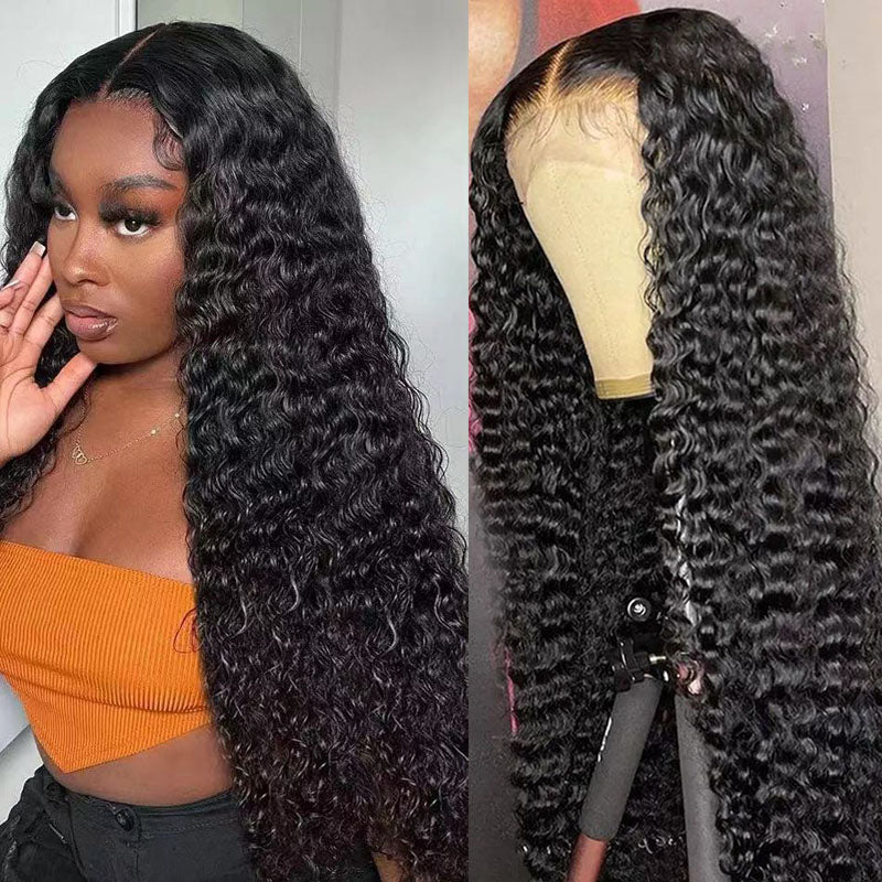 Deep Wave 5x5/13x4 HD Lace Front Wig 150% 200% 250% Density Brazilian Curly Hair Remy 10A Virgin Hair - Ossilee Hair