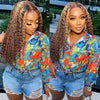 Pre Cut Lace Wear & Go Glueless Human Hair Wig 4/27 Highlight Deep Wave Lace Front Wigs