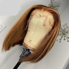 Highlight Bob Lace Wigs 150% DensityShort Bob Highlight 13X4 Lace Front Wigs - Ossilee Hair