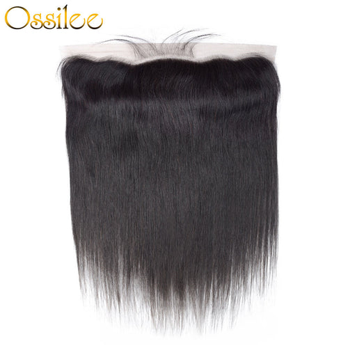 Pre-plucked 13x4 Lace Frontal Straight Human Hair 150% Density - Ossilee Hair