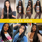 Malaysian Straight Hair With Lace Closure 5Pcs/lot Malaysian Hair Bundles Remy Straight Hair - Ossilee Hair