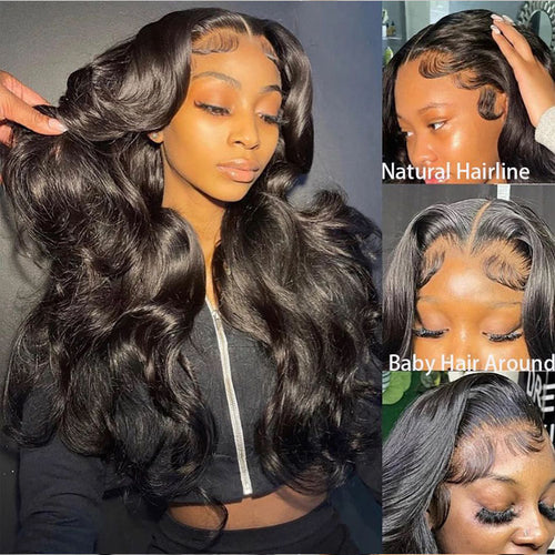 Body Wave 6x6 Lace Closure Wig 150%200%&250% Density Brazilian Virgin Human Hair Wigs - Ossilee Hair